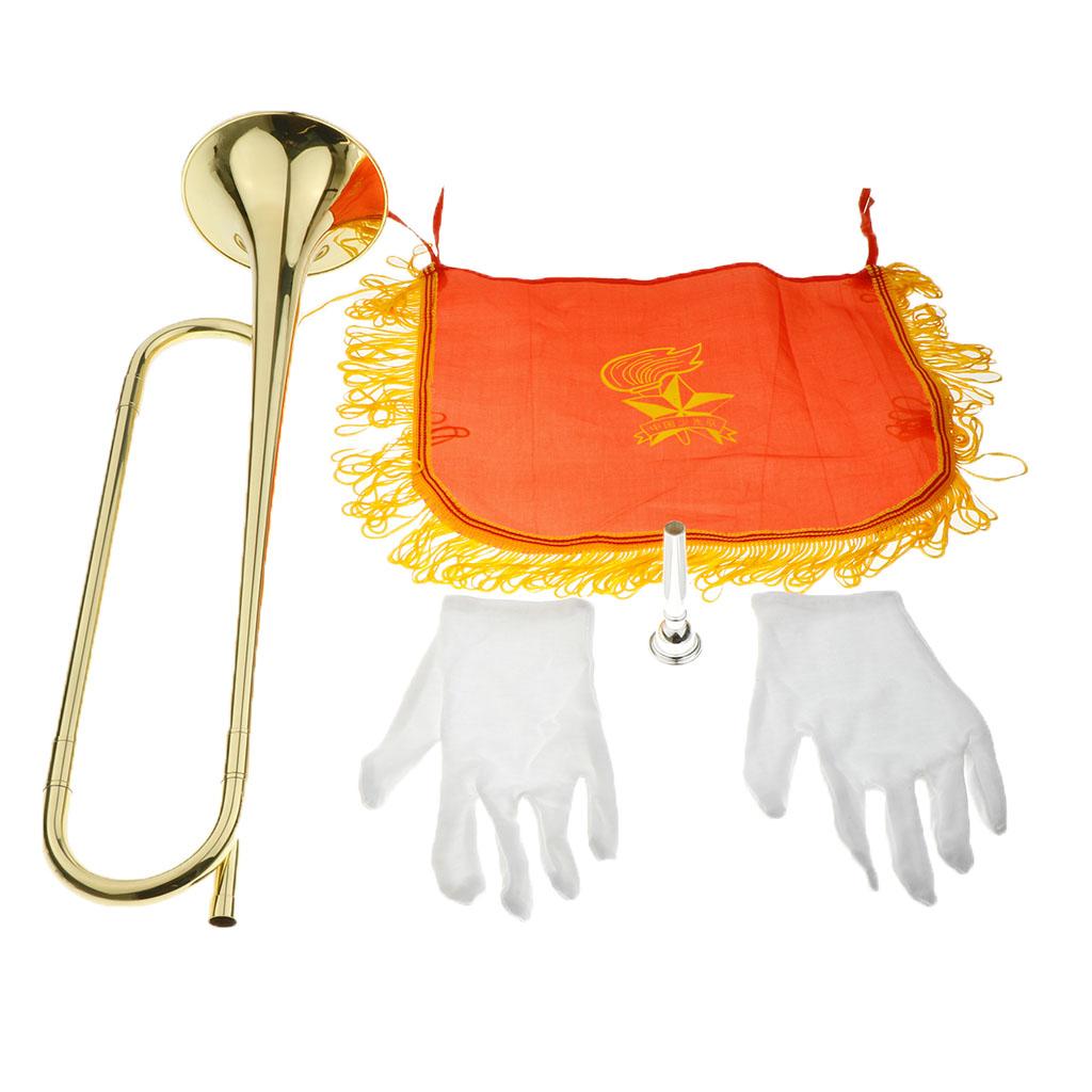 Kids Trumpet Brass Golden Bugl - đánh giá và giá Musical Instrument Bugle