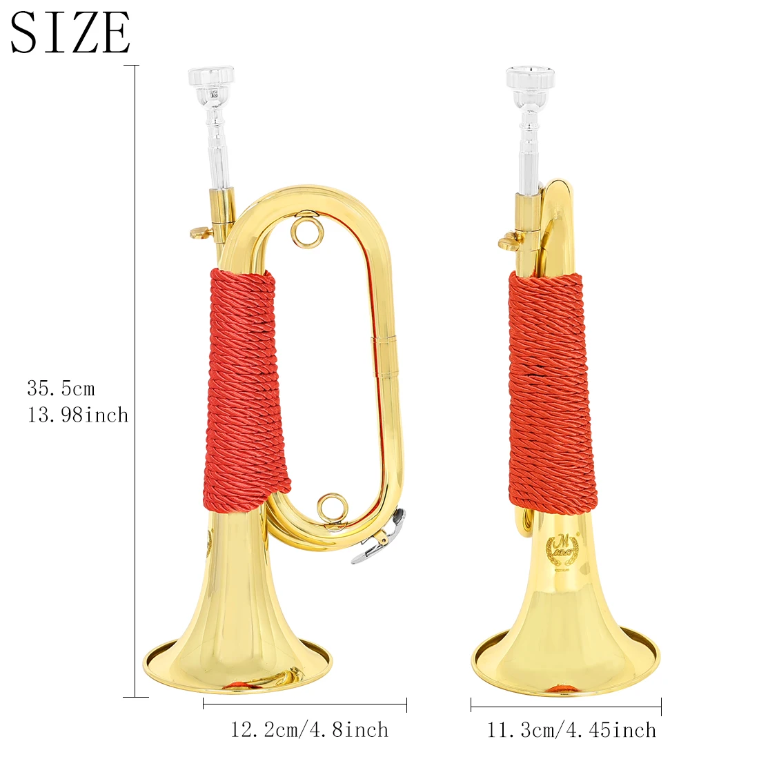 M MBAT Bugle Spanish Flugelhor - đánh giá và giá Musical Instrument Bugle